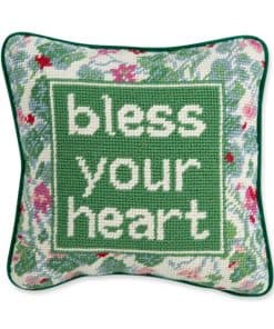 FURBISH Almohada Decorativa de Aguja Hecha a Mano - Bless
