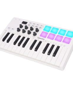 Controlador de teclado MIDI Bluetooth USB de 25 teclas con