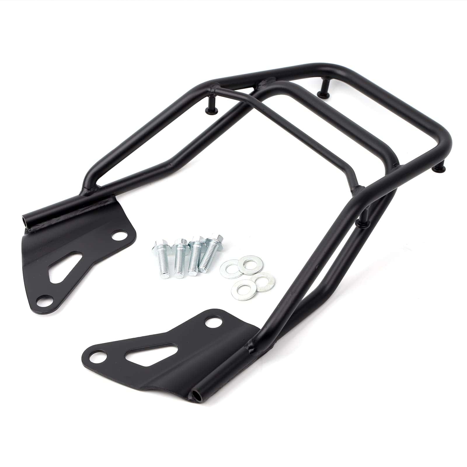 Mokuo Motorcycle Black Rear Luggage Rack Iron Luggage