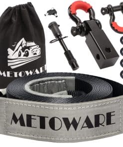 Kit de Correa de Remolque METOWARE, 3" x 20ft (35,000lbs)