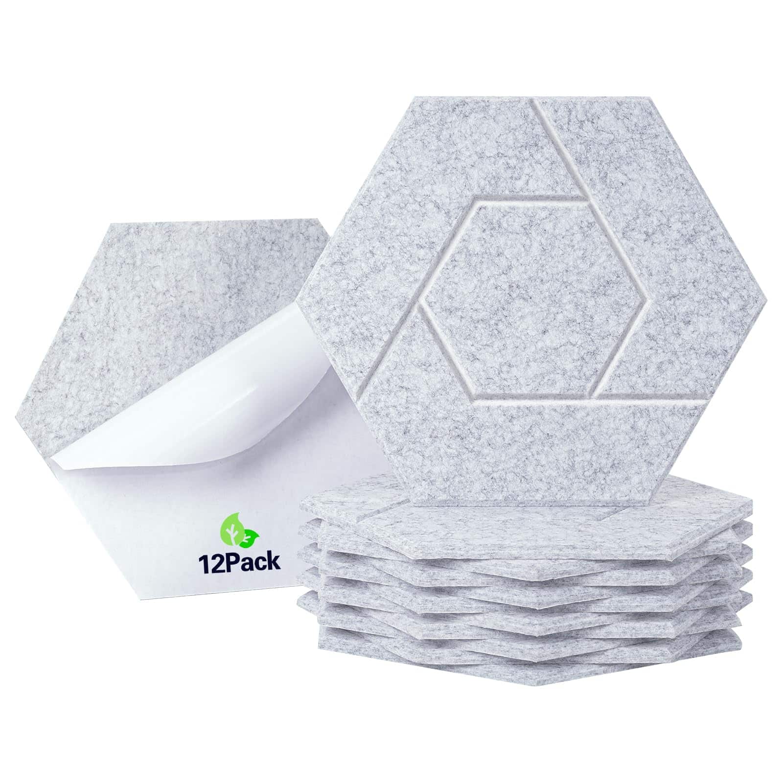 Paneles Acústicos Autoadhesivos Tutmyrea, Paquete de 36