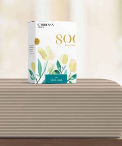 Sábana Ajustable a Rayas de Lino 100% Algodón Egipcio para