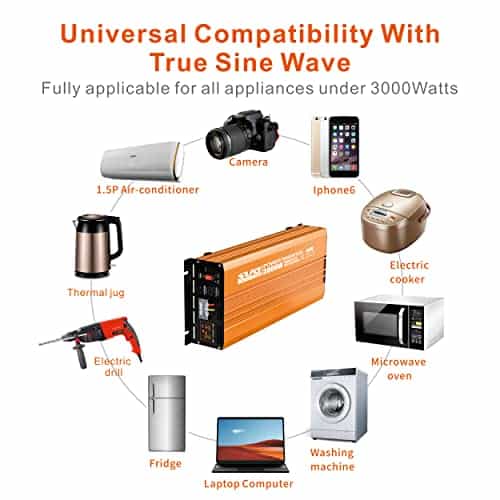 Inversor de Onda Sinusoidal Pura de 3000W 12V DC a 120V AC - Imagen 7