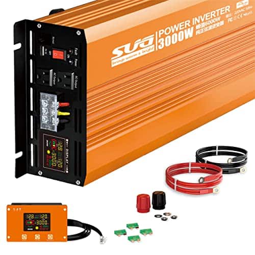 Inversor de Onda Sinusoidal Pura de 3000W 12V DC a 120V AC