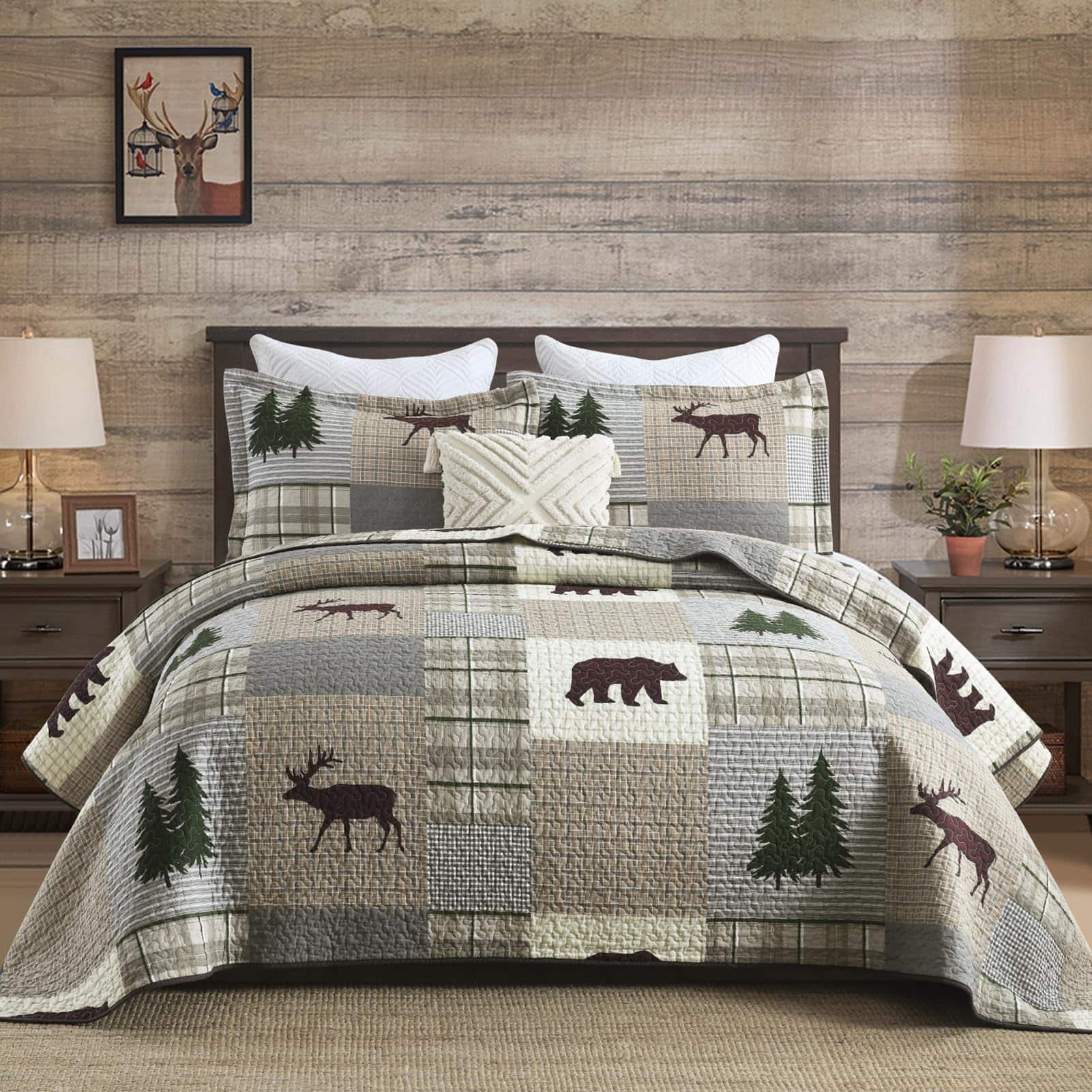 Colcha Queen Size Finlonte, Colcha Queen Size 100% Algodón,