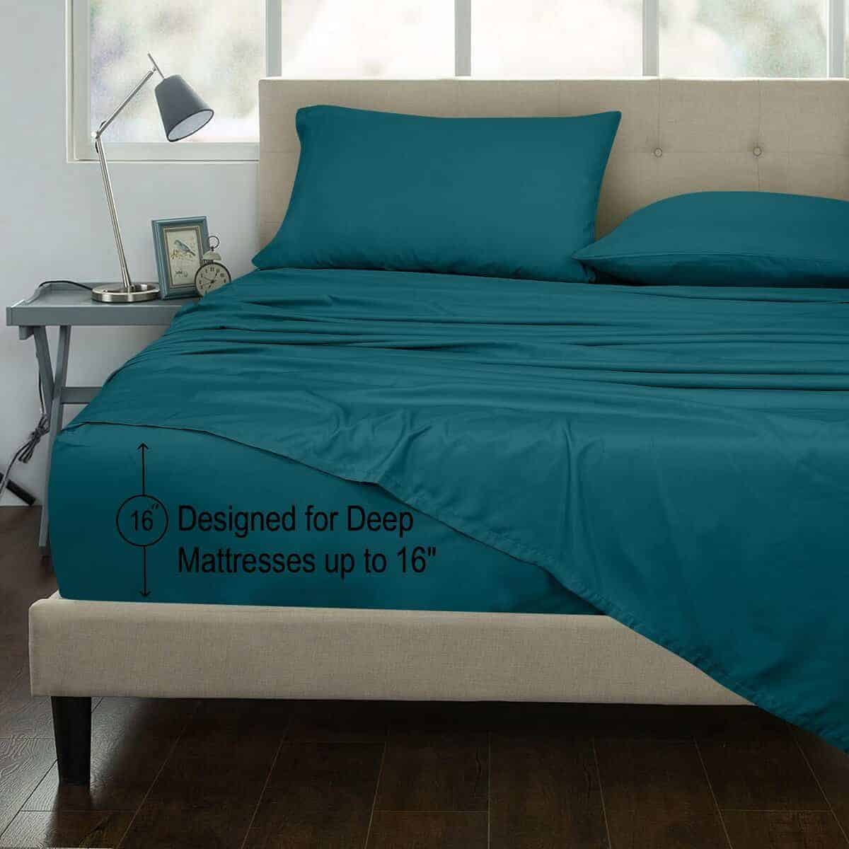 Juego de Sábanas de 300 Hilos de la Marca Royale Linens - - Imagen 4