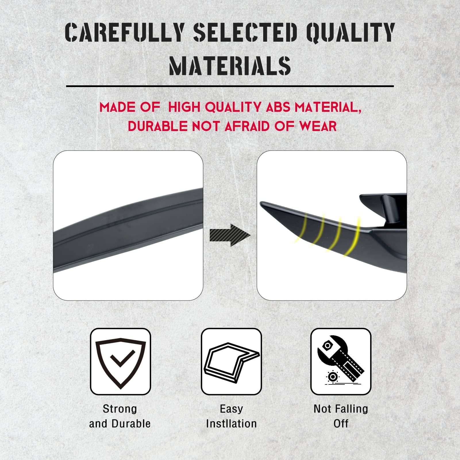 Acmex 46 Pulgadas Alerón Trasero Universal, Estilo JDM - Imagen 5