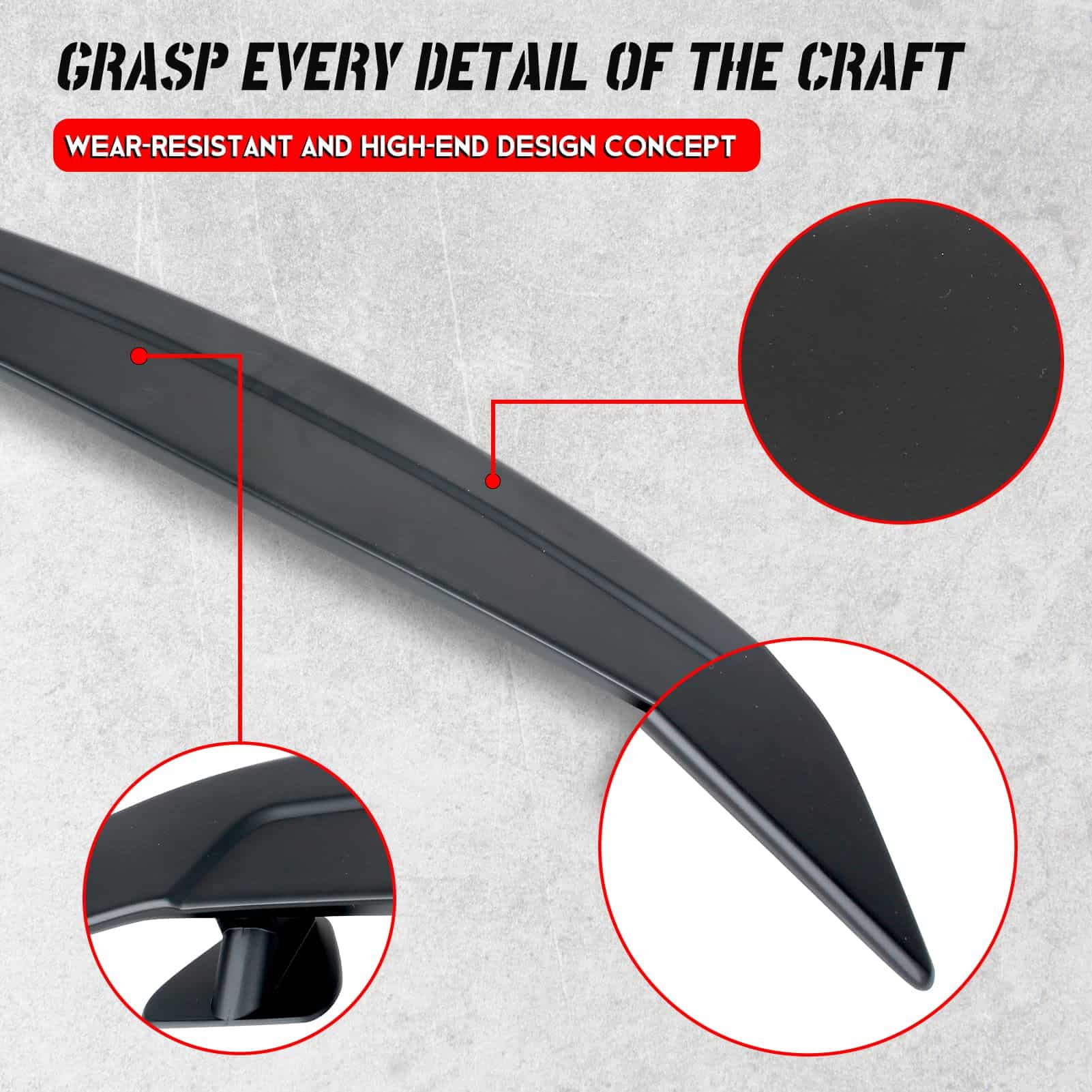 Acmex 46 Pulgadas Alerón Trasero Universal, Estilo JDM - Imagen 9