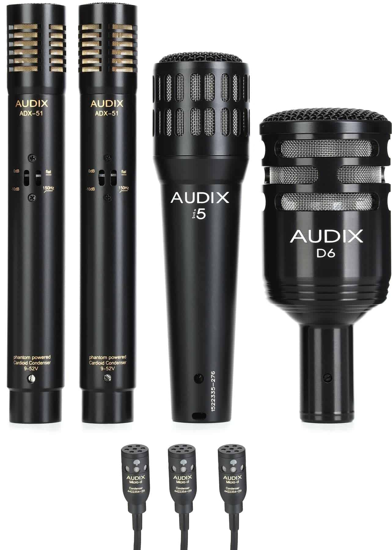 Paquete de 7 micrófonos para batería Audix DP7MICRO para