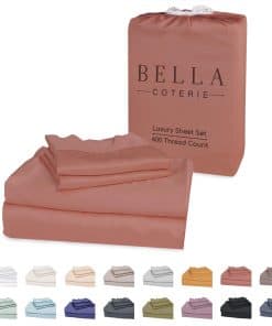 Juego de sábanas de lujo para cama King California Bella