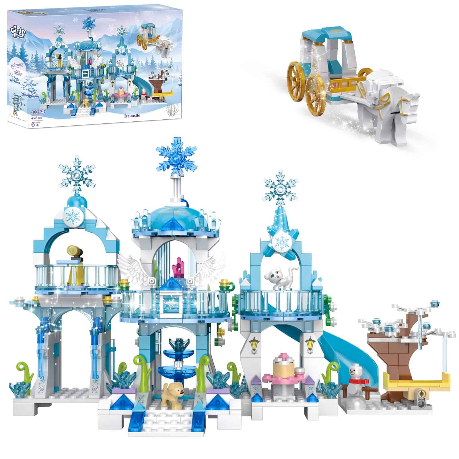 Conjunto de Bloques de Construcción del Castillo de Hielo