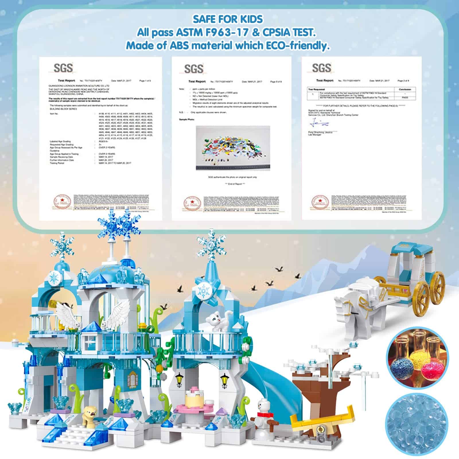 Conjunto de Bloques de Construcción del Castillo de Hielo - Imagen 7