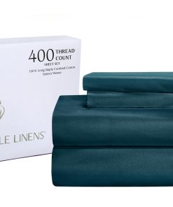 Juego de Sábanas King 100% Algodón Americano de 400 Hilos