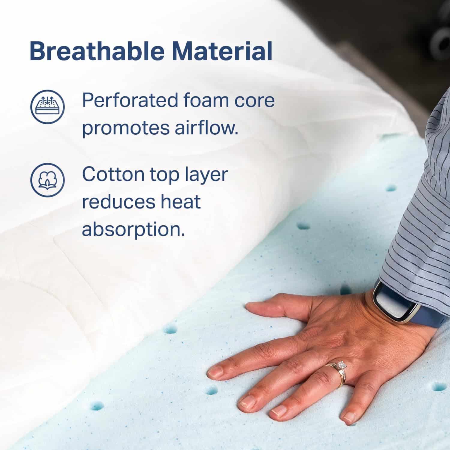 Topper de Colchón de Espuma Viscoelástica - Colchón - Imagen 4