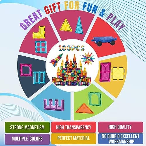 Bloques Magnéticos NuStar Technology para Niños | 100 PCS - Imagen 7