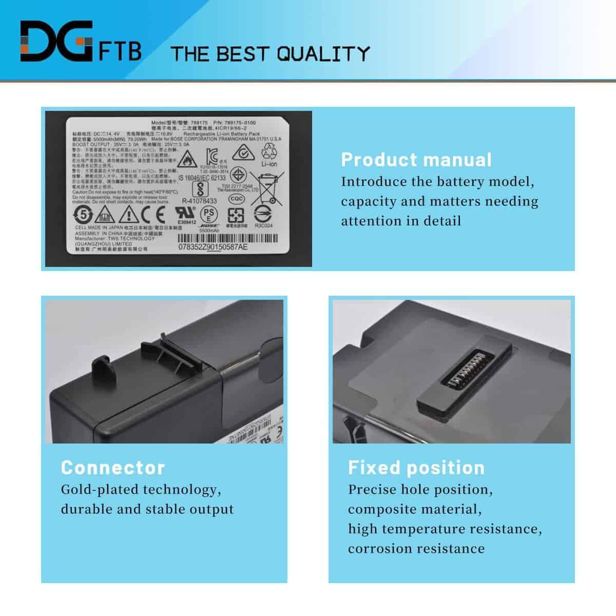 789175 078592 Batería de repuesto para altavoz Bluetooth - Imagen 3