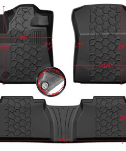 Tapetes de Piso 3D Antideslizantes para Camioneta 3 Piezas