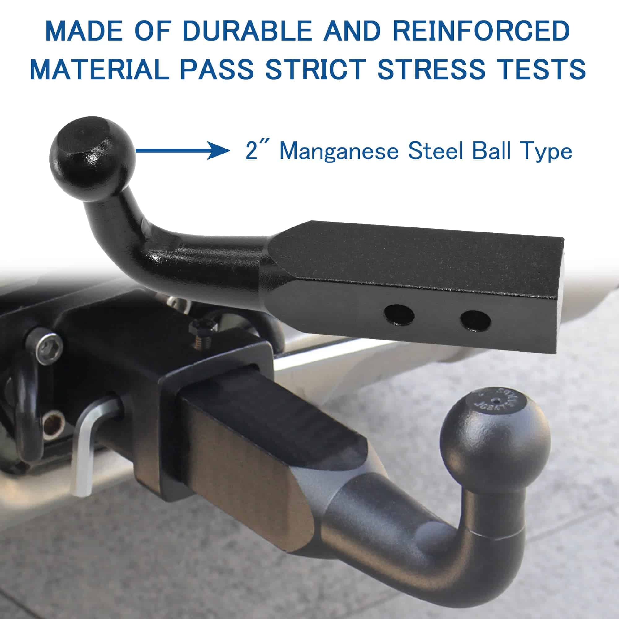 JEEFHO Pickup One Piece Sin Soldadura Enganche de Remolque - Imagen 6