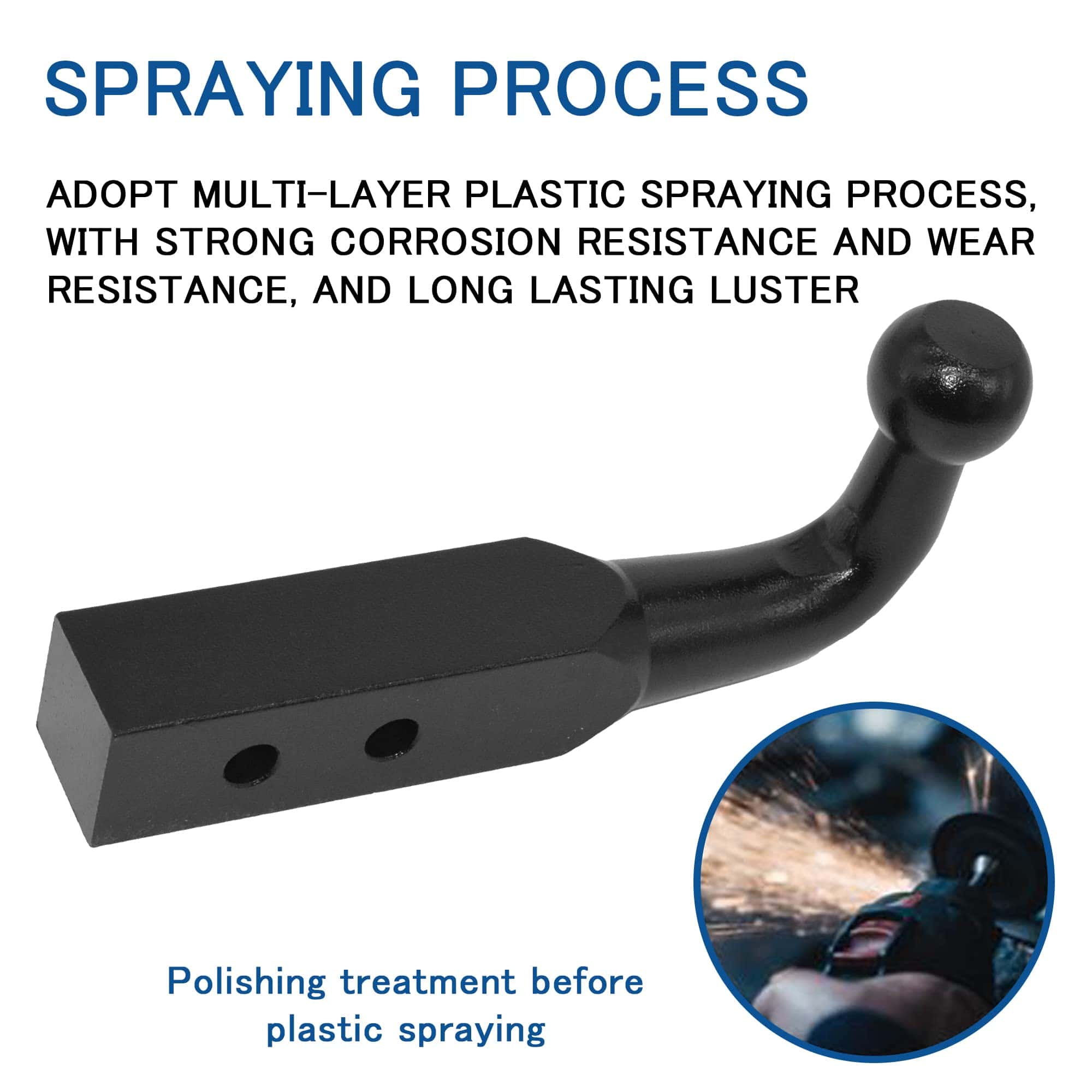 JEEFHO Pickup One Piece Sin Soldadura Enganche de Remolque - Imagen 5