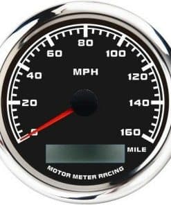 MOTOR METER RACING W Pro 85mm 3-3/8" -Negro