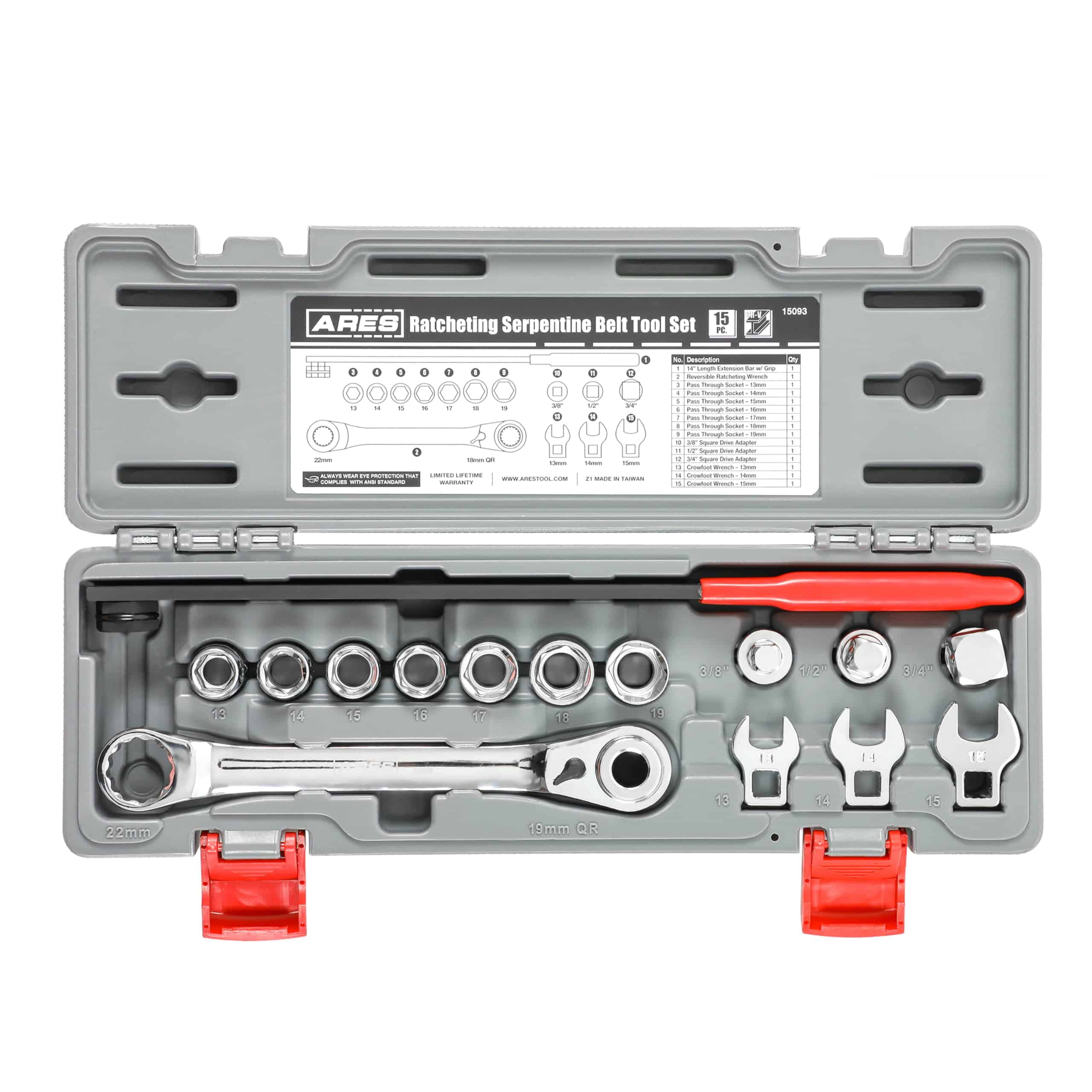 Set de Herramientas para Correa Serpentina ARES 15093 -