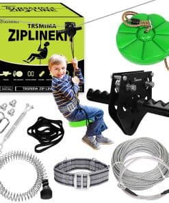 Kit de Tirolesa de 150/180/200 pies para Niños y Adultos