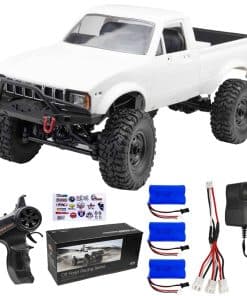 LEOSO WPL C24 Crawler RC Car 1/16 RC Rock -Blanco