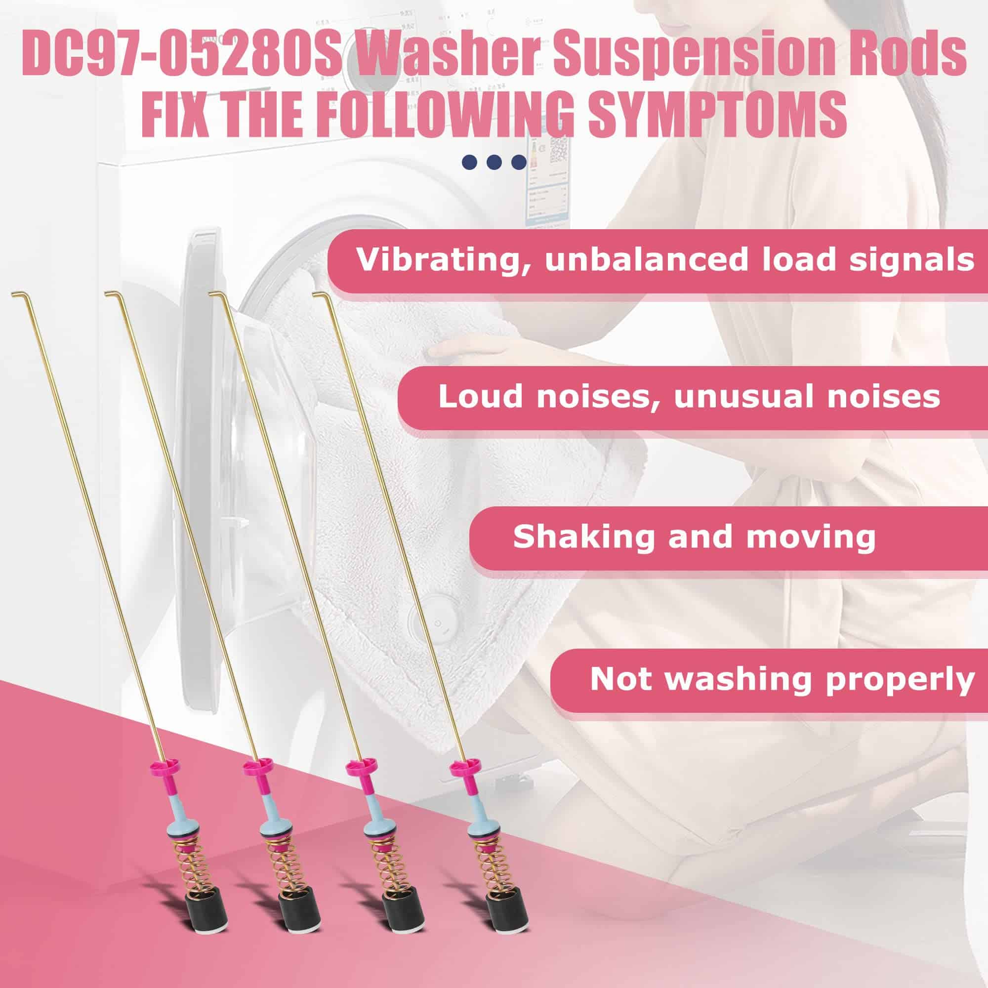 Kit de Barra de Suspensión para Lavadora de Actualización - Imagen 6