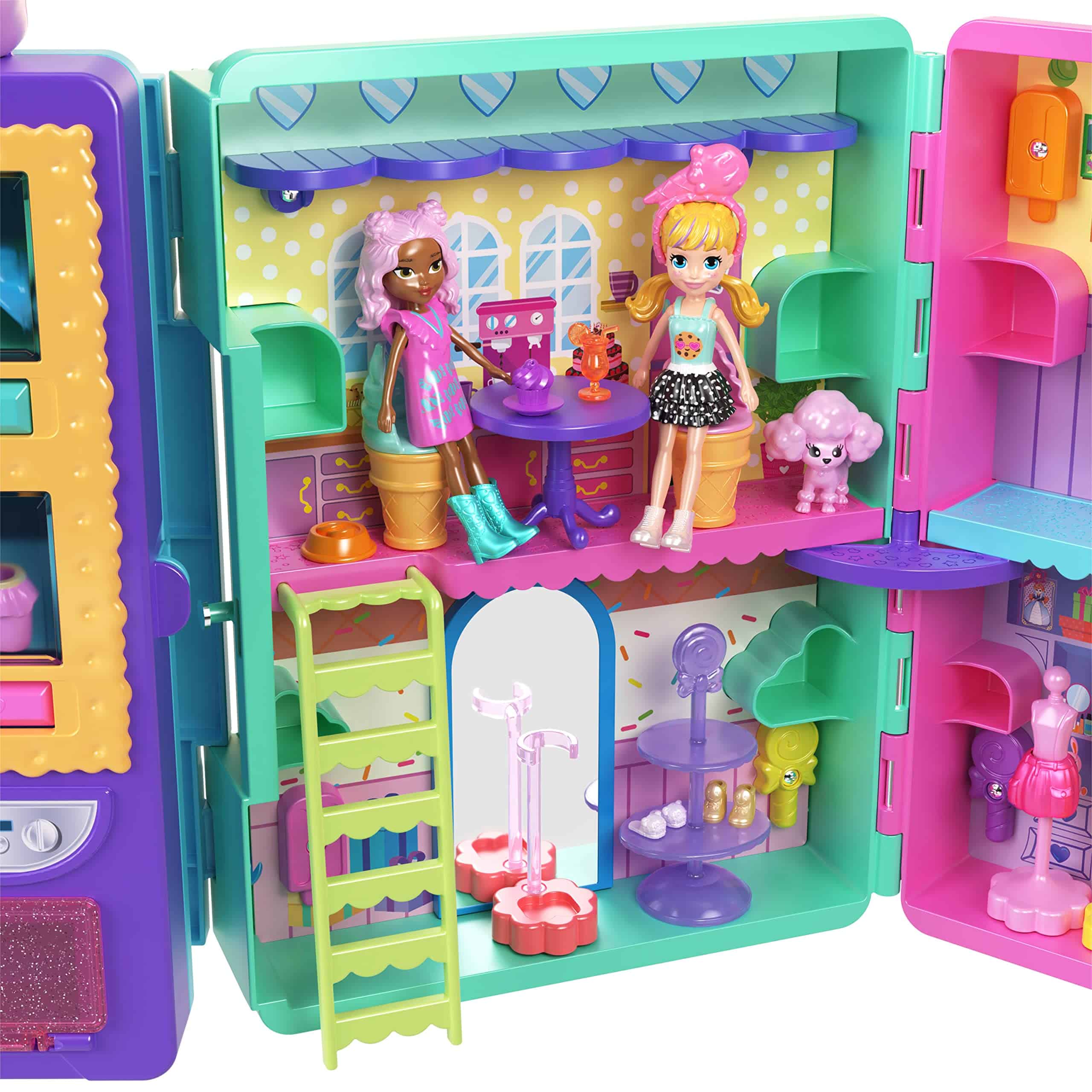 Polly Pocket Playset & 2 Dolls (3 pulgadas), Máquina - Imagen 5