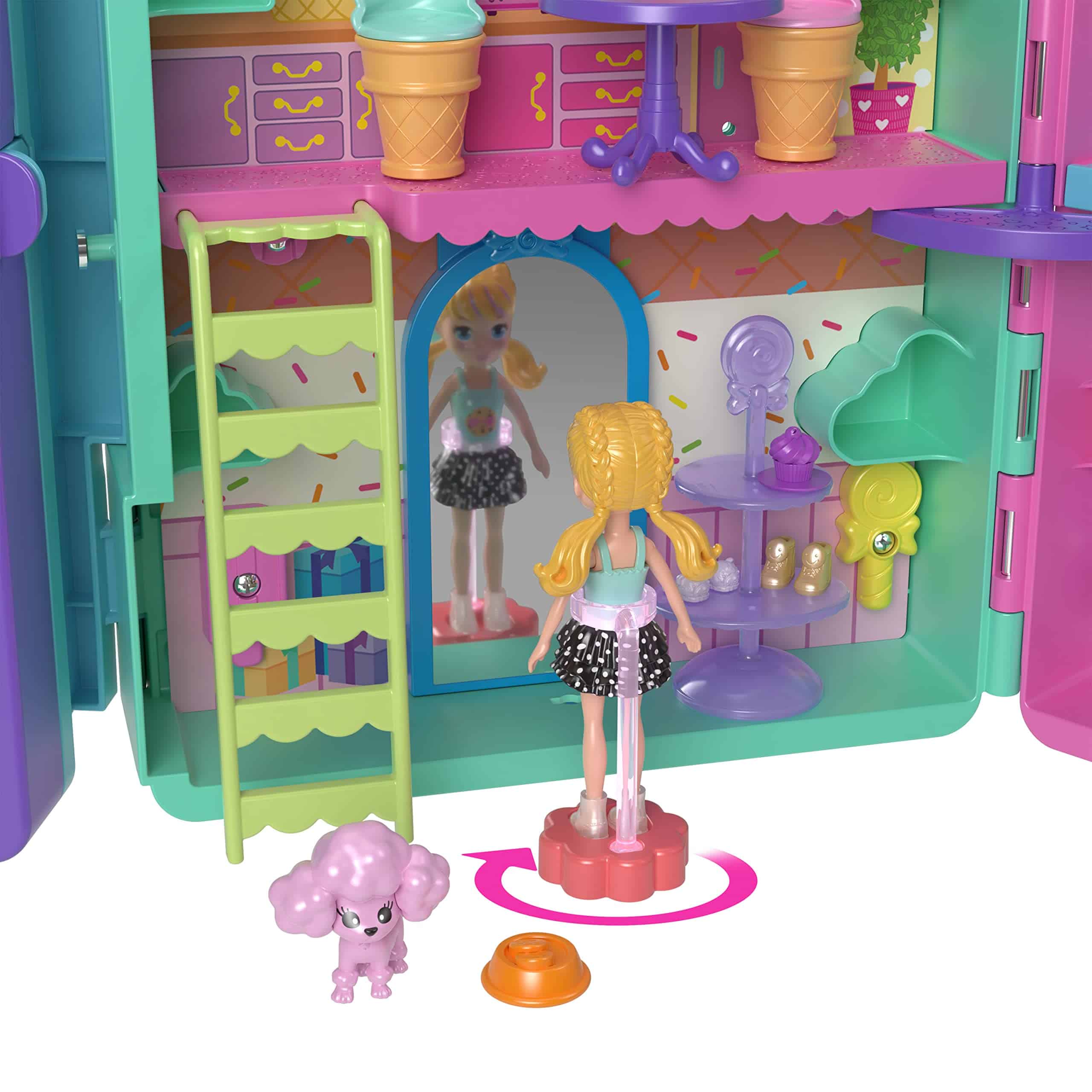 Polly Pocket Playset & 2 Dolls (3 pulgadas), Máquina - Imagen 4