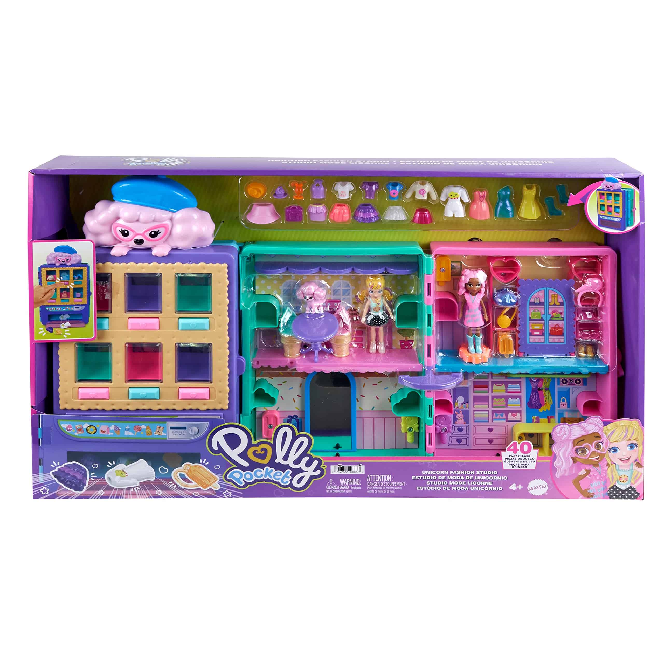 Polly Pocket Playset & 2 Dolls (3 pulgadas), Máquina - Imagen 7