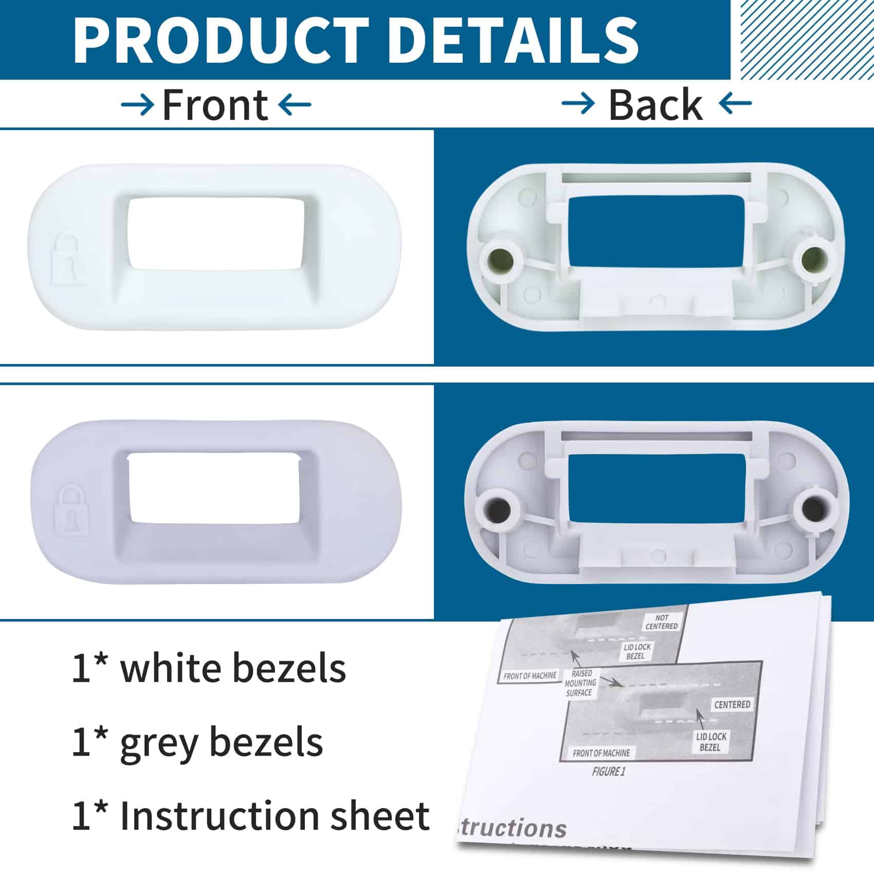 Bloqueo de tapa de lavadora W10404050 W10238287 actualizado - Imagen 5