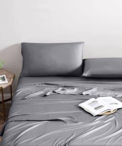 Juego de sábanas de 100% viscosa derivada de bambú para