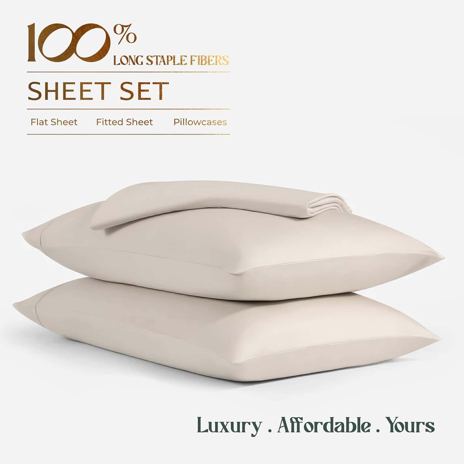 Juego de sábanas de Viscosa 100% derivada de Bambú Mayfair - Imagen 3