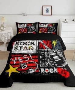 Set de Edredón de Guitarra Homewish Tamaño Completo Juego