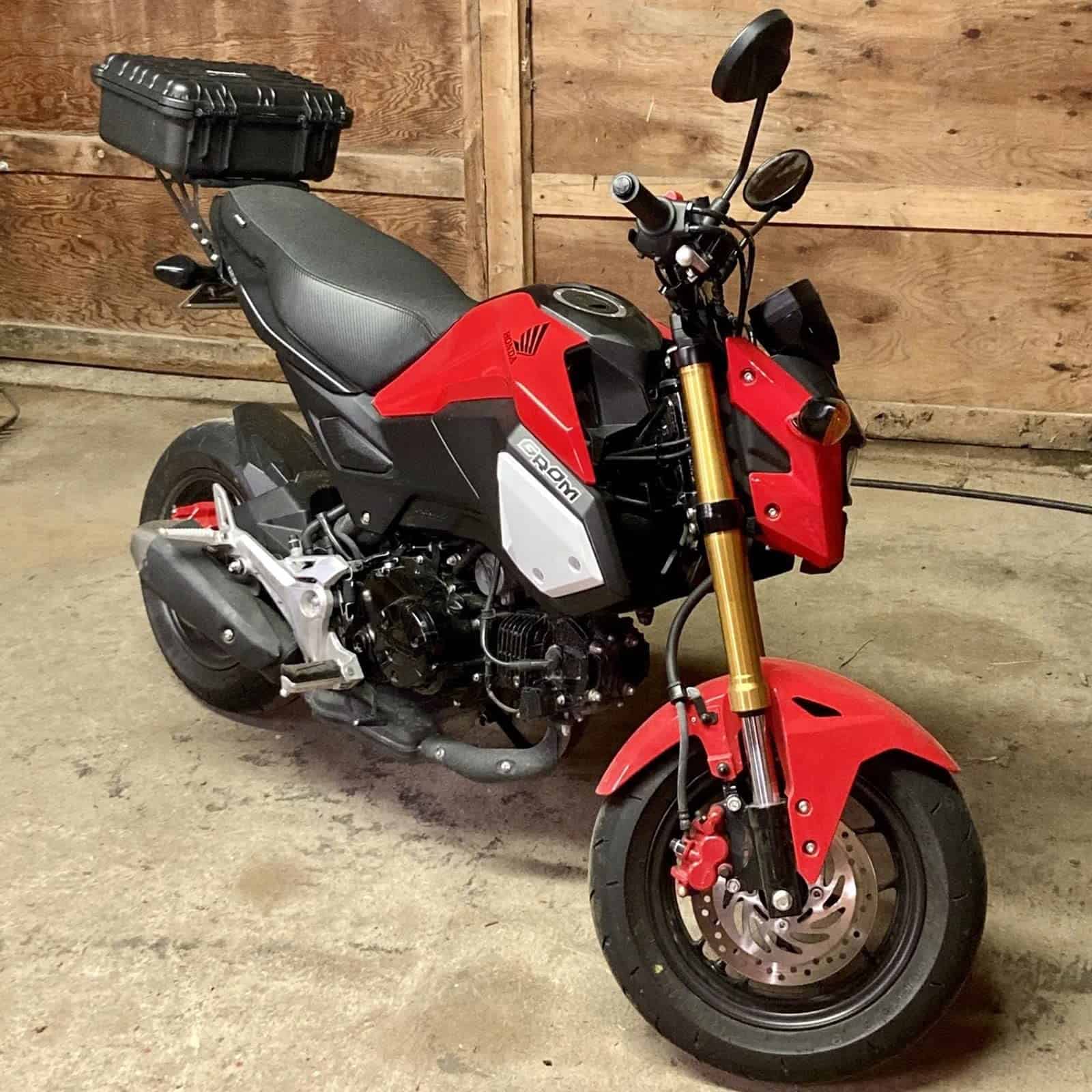 Guardabarros Delantero Rojo para Motocicleta Mokuo para - Imagen 6