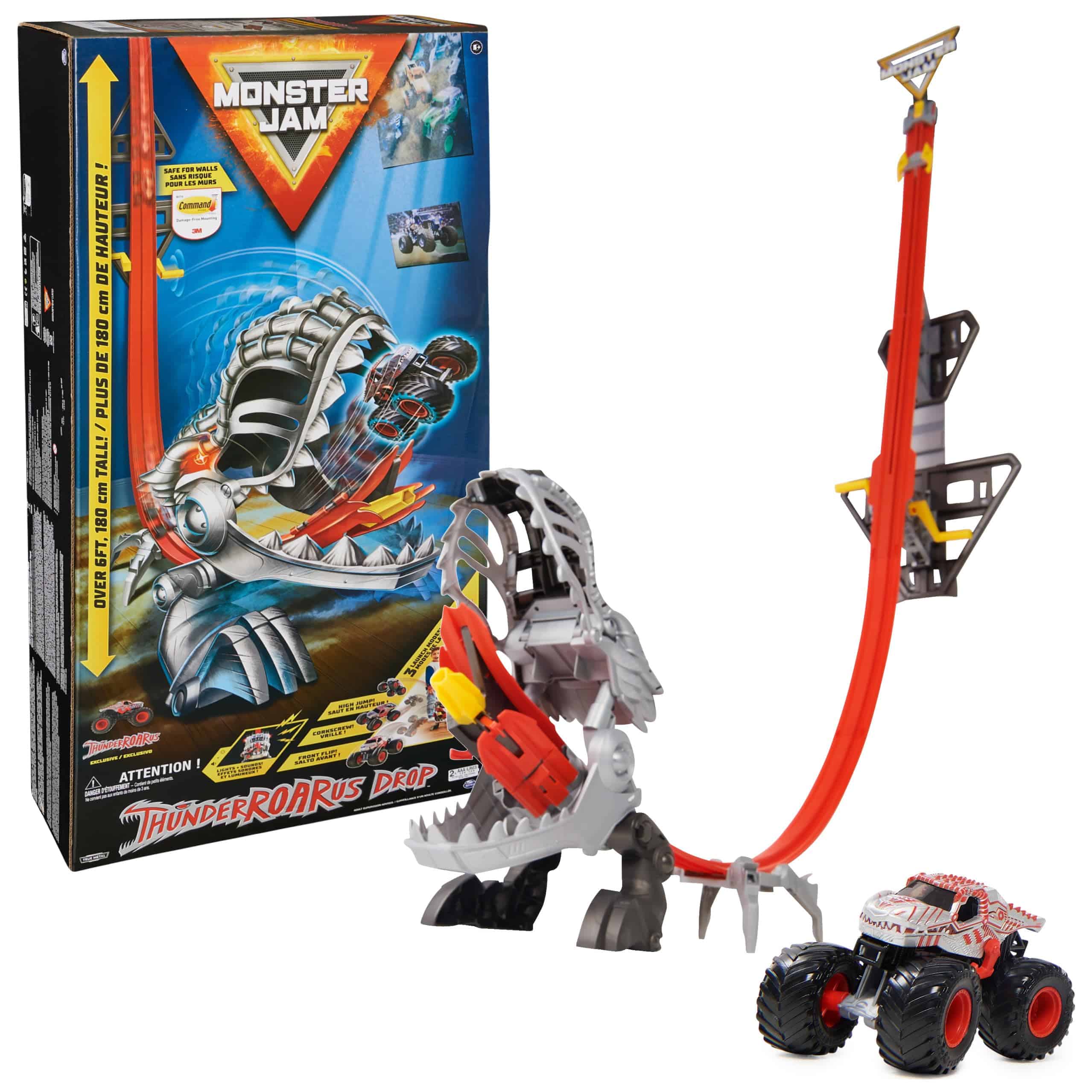 Monster Jam ThunderROARus Drop Playset con Monster Truck