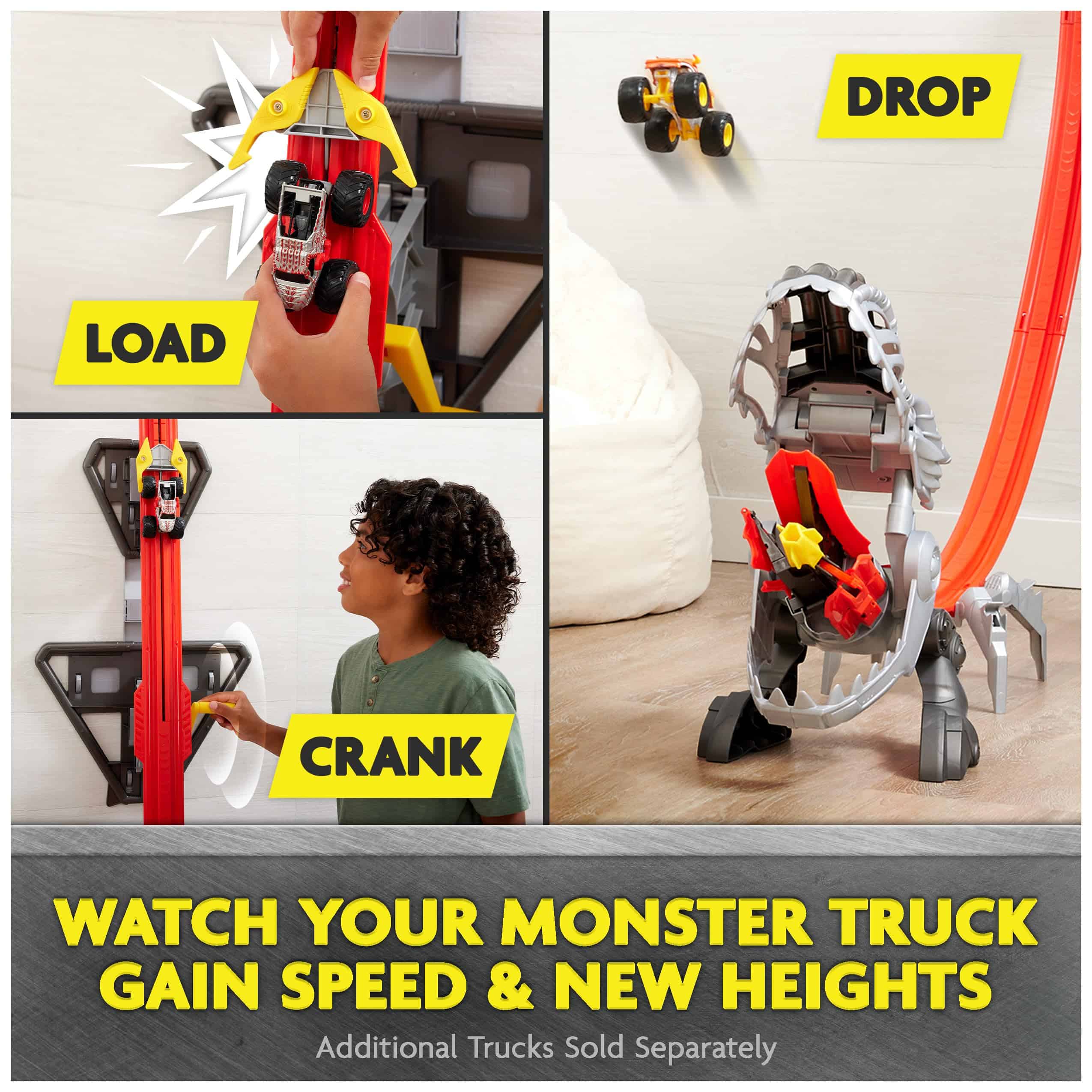 Monster Jam ThunderROARus Drop Playset con Monster Truck - Imagen 5