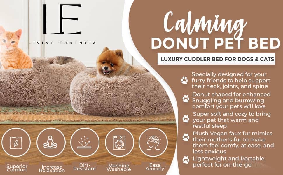 Cama para perros y gatos LIVING ESSENTIA Calmante, Cama - Imagen 5