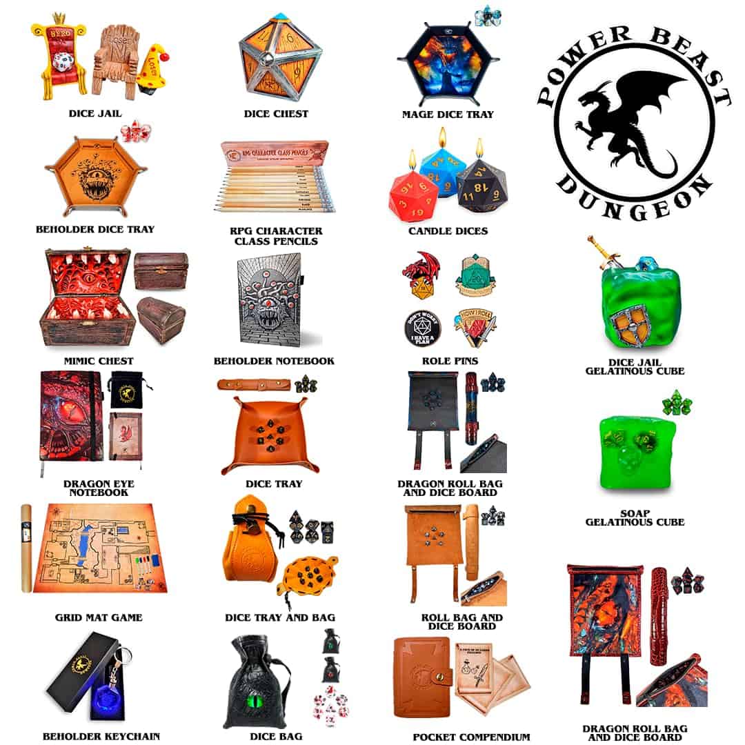 POWER BEAST Dungeon Giant Dice Storage Box - Imagen 8