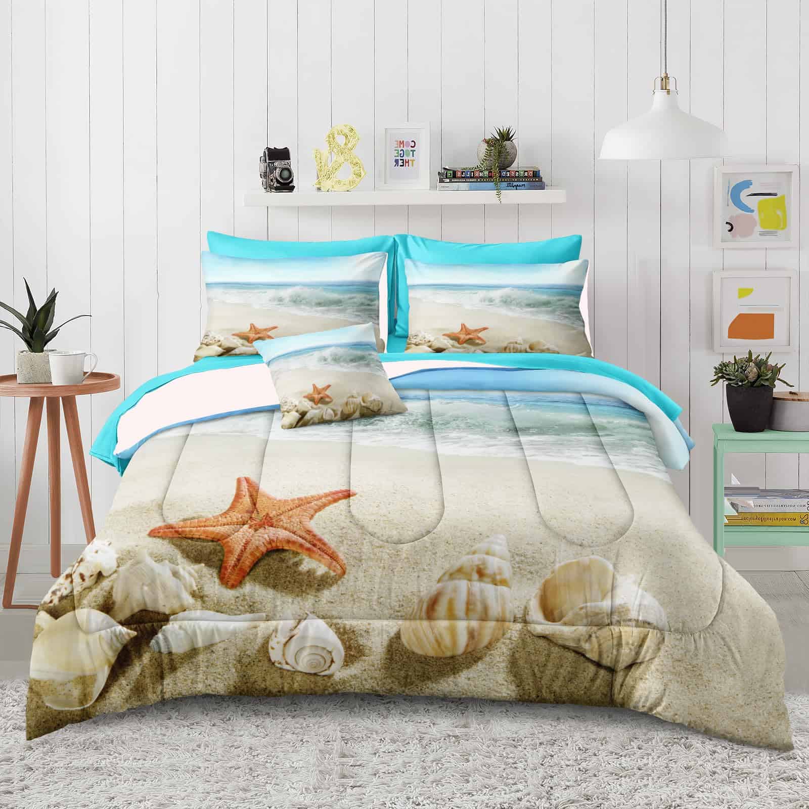 Conjunto de Ropa de Cama Costera Bedbay 8 Piezas Juego de