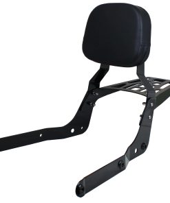 YHMOTO Respaldo de pasajero con parrilla para -Negro