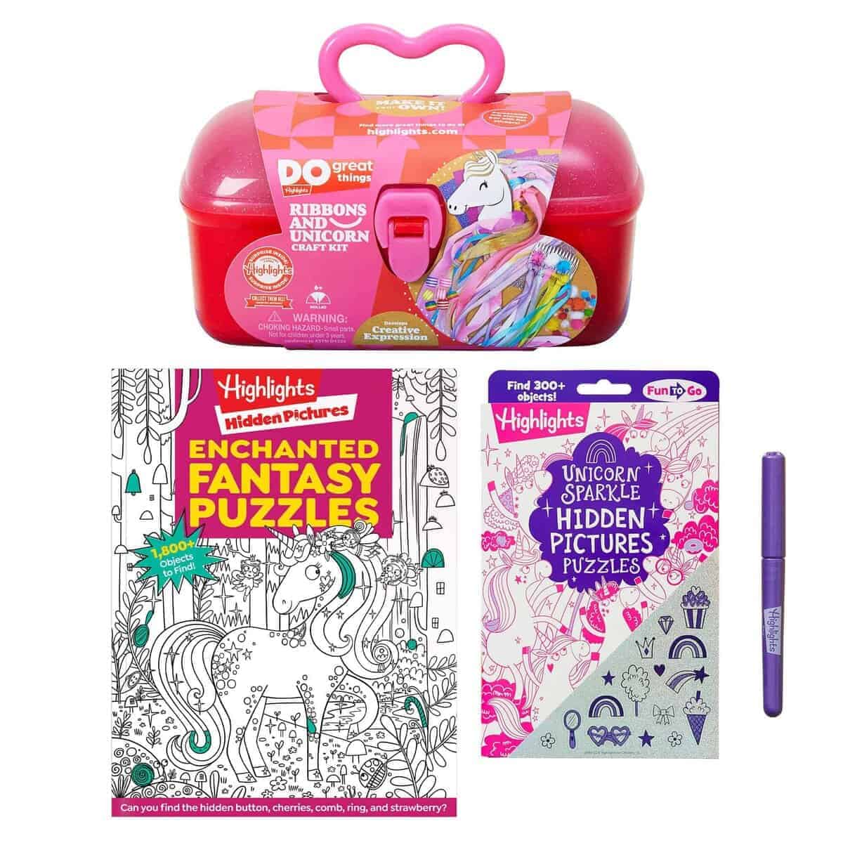 Paquete de Actividades de Unicornio Destacadas para Niños,