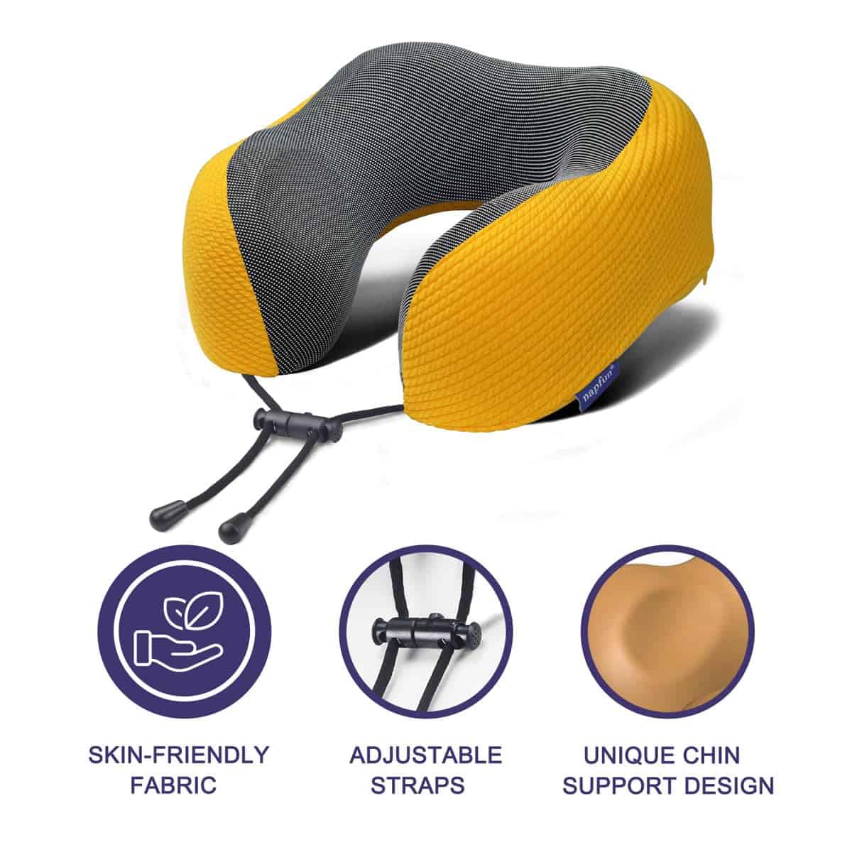 Almohada de Cuello napfun para Viaje, Almohada de Viaje - Imagen 4