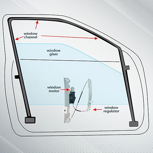 FINDAUTO Regulador de Ventana Eléctrico con Motor Frontal - Imagen 8