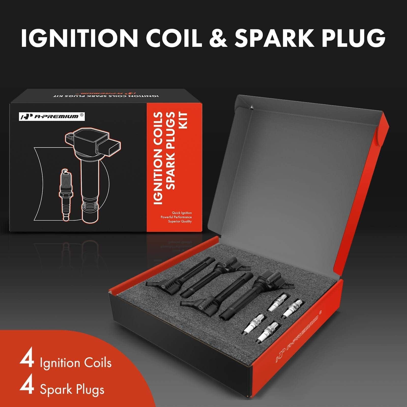 Kit de Bobinas de Encendido y Bujías A-Premium Compatible - Imagen 3