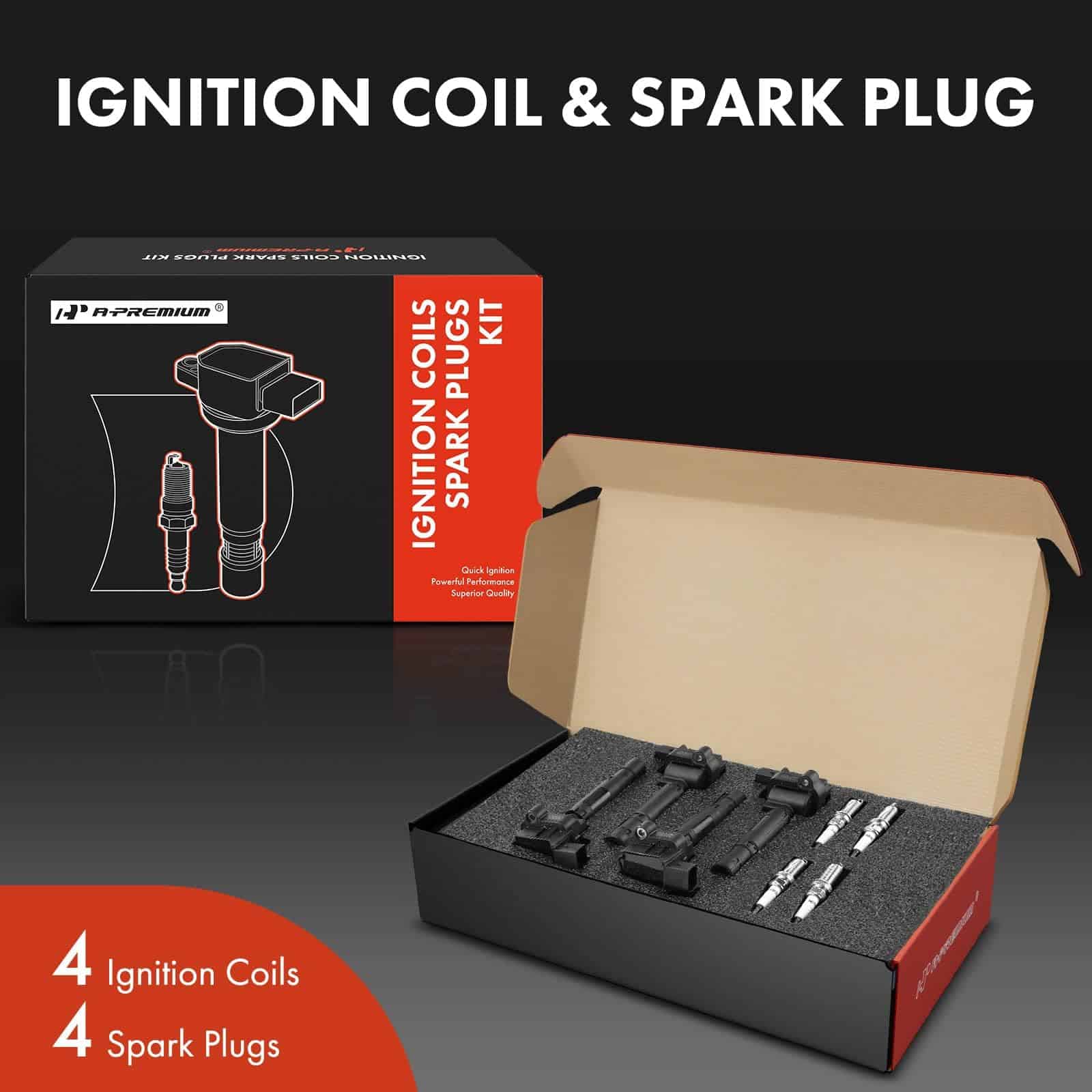 Kit de Bobinas de Encendido y Bujías A-Premium Compatible - Imagen 3