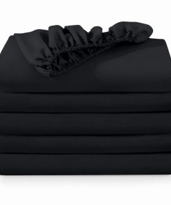 Conjunto de 5 Sábanas Ajustables Bare Home Twin - Premium