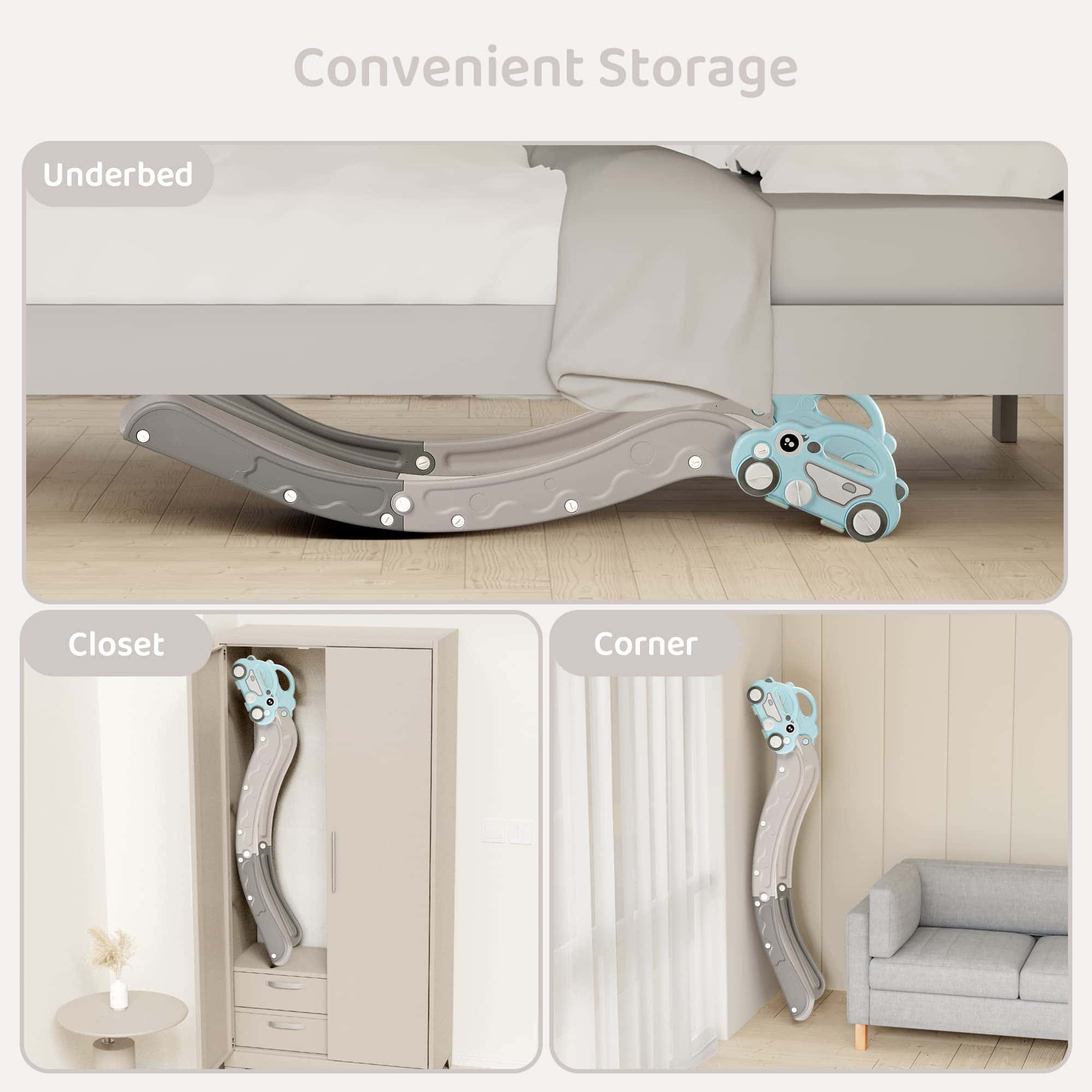 Resbaladilla para niños pequeños con forma de nube para - Imagen 7