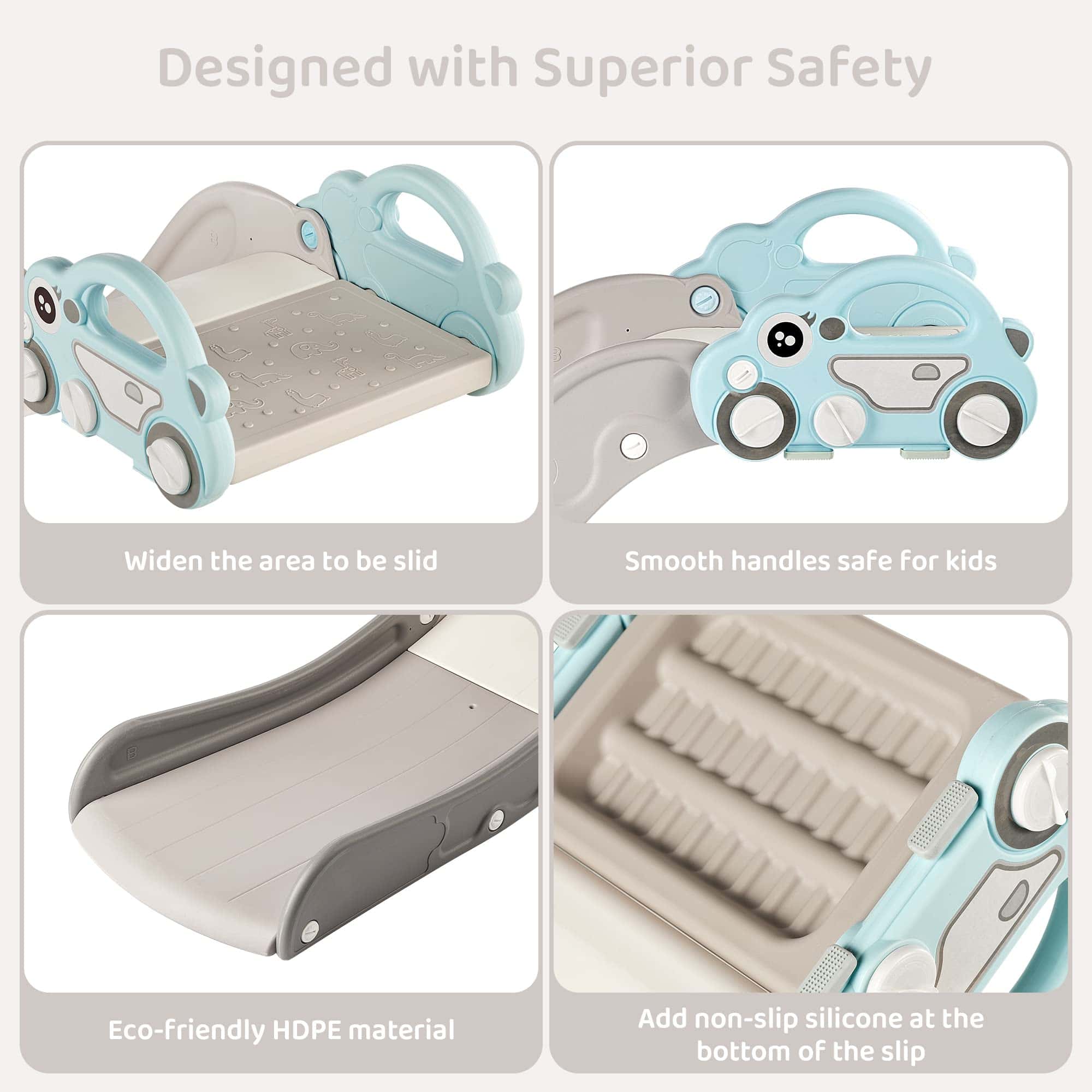 Resbaladilla para niños pequeños con forma de nube para - Imagen 4